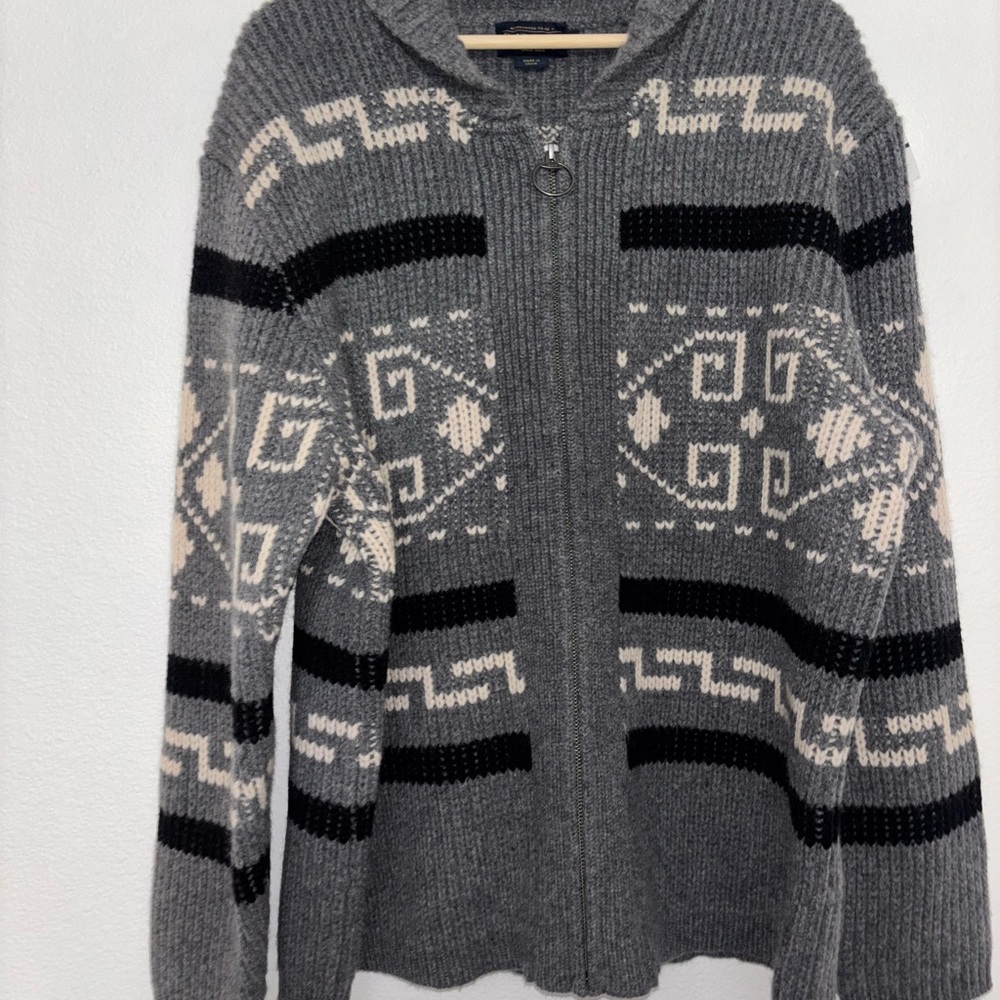 Pendleton Westerly Lambs Wool Shawl Cardigan Jack… - image 2